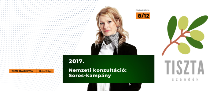 TISZTA SZÁNDÉK VITA – 8/12. Nemzeti konzultáció: Soros-kampány